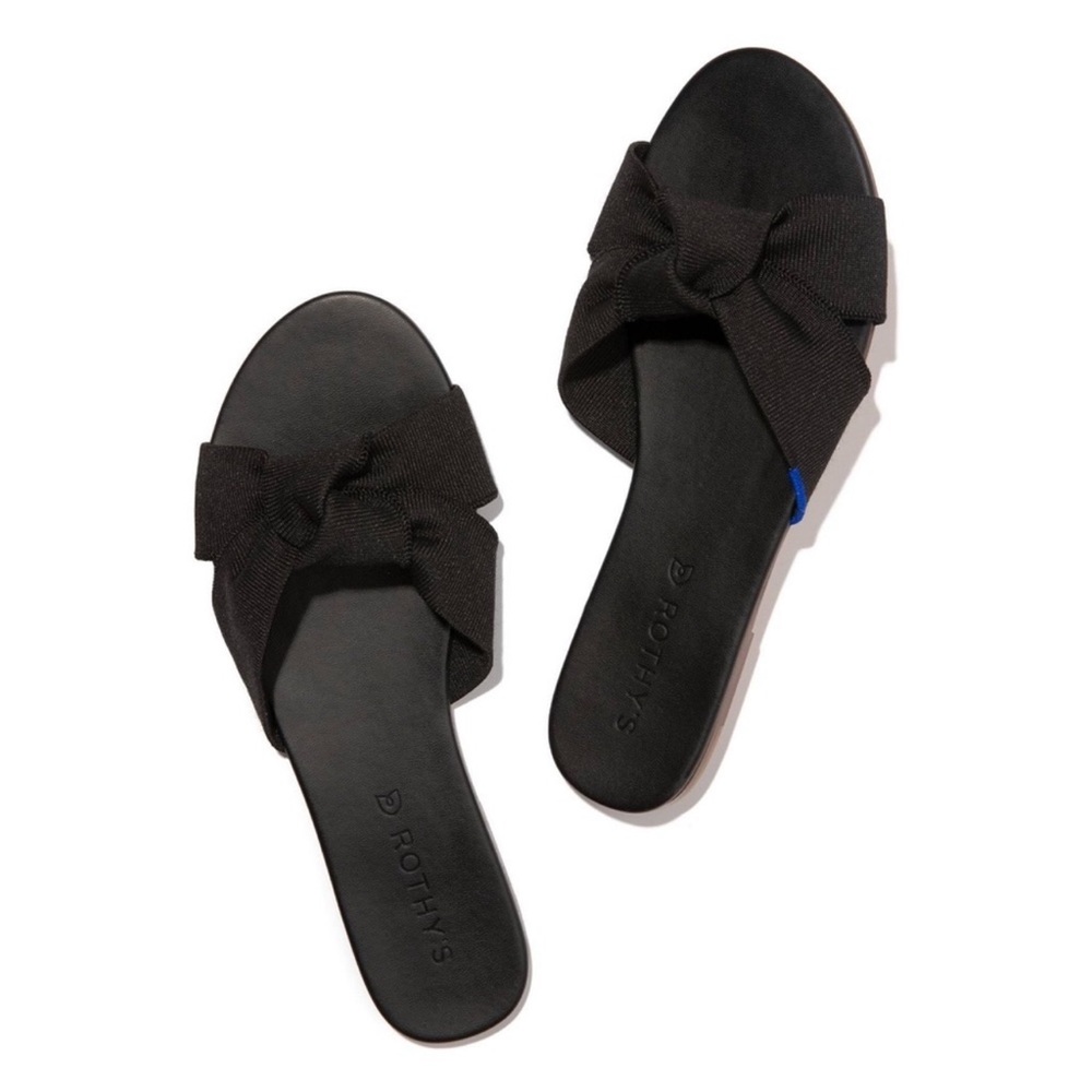 Rothy’s “The Knot” Sandals (Retired) Black Size 8.5